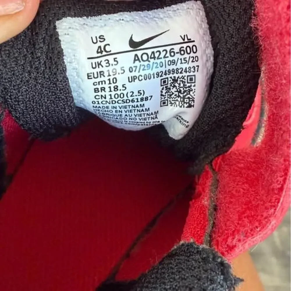 Nike Toddler Team Hustle D 9 basketball shoes size 4c
